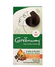 كیت رنگ موی شماره 4 گرین وی 50 میلی لیتری
