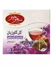 دمنوش گل گاوزبان لیمو عمانی سحرخیز 12 عددی