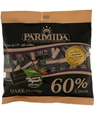 شکلات تلخ ۶۰% پارمیدا ۲۲۰گرمی