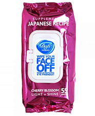دستمال مرطوب پاک کننده آرایش گیلاس ژاپنی دافی 55 عددی