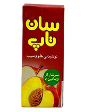 نوشیدنی میوه ه ای هلو و سیب سان تاپ 200سی سی
