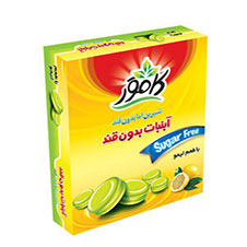 آبنبات بدون قند لیمو کامور 130 گرمی