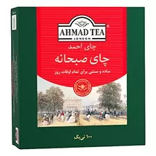 چای کیسه ای صبحانه احمد 100 عددی