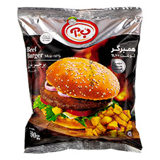 همبرگر 60% گوشت ب.آ 500 گرمی