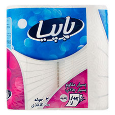دستمال حوله ای پاپیا 4 لایه 2 رول