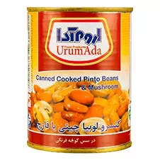 کنسرو لوبیا با قارچ اروم آدا 400 گرمی