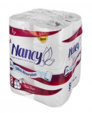 دستمال توالت نانسی 3 لایه 8 رول
