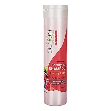 شامپو تقویت کننده مناسب انواع مو با رایحه فروتی میکس شون 400 میلی‌لیتری