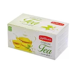 چای سبز کیسه ای مصطفوی 20 عددی