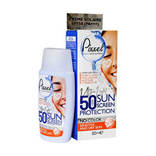 کرم ضد آفتاب اس پی اف ۵۰ بدون رنگ پوست های خشک و حساس کامان 50 میلی لیتری