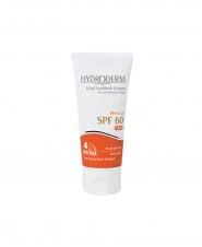 کرم ضد آفتاب فیزیکال تیره و رنگی spf 60 هیدرودرم