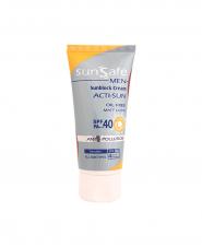 کرم ضد آفتاب فاقد چربی آقایان spf 40 سان سیف 50 گرمی