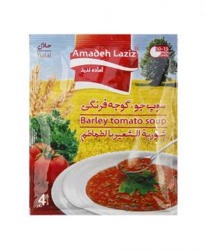 سوپ جو و گوجه فرنگی آماده لذیذ 65 گرمی