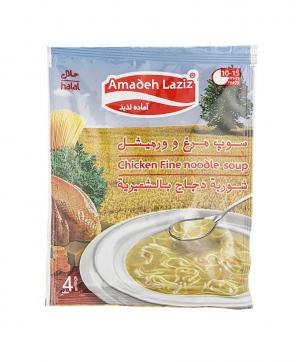 سوپ مرغ و ورمیشل آماده لذیذ 65 گرمی