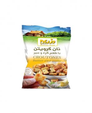 نان کرويتون با طعم سير و کره نان مزرعه 50 گرمی
