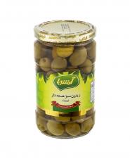 زيتون سبز هسته دار ويژه آرشيا 660 گرمی