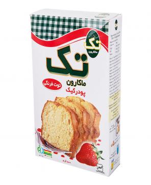 پودر کیک توت فرنگی 500 گرمی تکماکارون