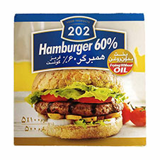 همبرگر ممتاز 60% گوشت 202 500 گرمی