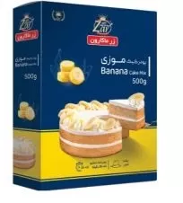 پودر کیک با طعم موز زر ماکارون ۵۰۰ گرمی