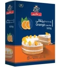 پودر کیک با طعم پرتقال زر ماکارون ۵۰۰ گرمی