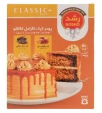 پودر کیک با طعم کارامل و کاکائو رشد ۵۰۰ گرمی