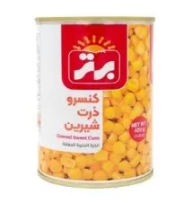 کنسرو ذرت شیرین برتر قوطی ۴۲۰ گرمی