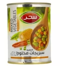 کنسرو سبزیجات مخلوط سحر ۴۱۰ گرمی