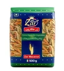 ماکارونی فرمی پنه ریگاته سبزیجات زر ماکارون 500 گرمی