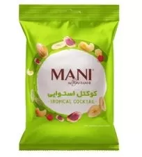 آجیل مخلوط کوکتل استوایی مانی ۶۰ گرمی