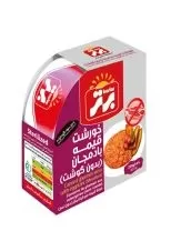 کنسرو خورش قیمه بادمجان بدون گوشت برتر قوطی 250 گرمی