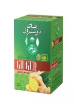 چای‌ سبز و زنجبیل دو غزال ۱۰۰ گرمی