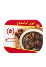 خورشت آلو اسفناج با گوشت گوساله هانی 285گرمی