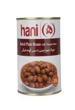 خوراک لوبیاچیتی با سس گوجه فرنگی هانی 380 گرمی