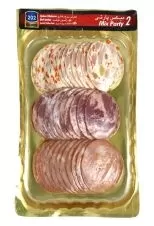 کالباس میکس پارتی ۲ مرغ قارچ و گوشت و مرغ تنوری ۲۰۲ ۳۰۰گرمی