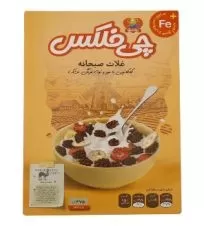 کورن فلکس کاکائویی با موز و توت فرنگی خشک چی توز ۳۷۵ گرمی