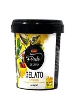 کاله بستنی ژلاتو با طعم زعفران فوردو 300 گرم