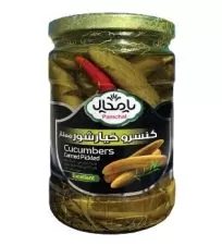 خیارشور سرکه ای ممتاز پامچال شیشه ۶۸۰ گرمی