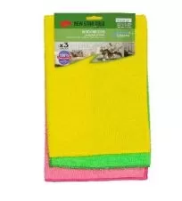 دستمال میکروفیبر سایز ۲۵*۲۵ سانتی متر همه کاره بدون نیاز به مواد شوینده نیو استارگلد