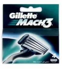 ژیلت تیغ یدک خودتراش مدل MACH ۳ بسته ۴ عددی