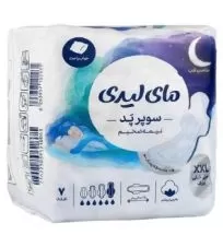 نوار بهداشتی مکسی نیمه ضخیم سوپر پد کتان سایز خیلی بزرگ مای لیدی ۷ عددی