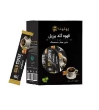 قهوه گلد برزیل حاوی عصاره جینسینگ پپتینا ۱۵ عددی