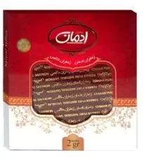 زعفران خاتم ادمان جعبه ۲ گرمی