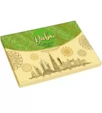 شکلات دبی کادویی مخلوط مغزدار با کنافه پسته شیرین عسل ۳۵۰ گرمی