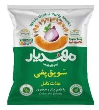 سویق پفی با طعم پیاز جعفری مهدیار ۵۰ گرمی