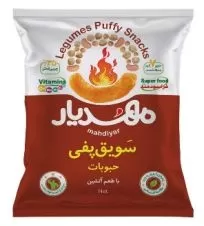 سویق پفی با طعم فلفل تند مهدیار ۵۰ گرمی