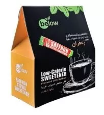 شیرین کننده بدون قند حاوی استویا با طعم زعفران بی لو ۵۰ عددی