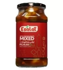 ترشی مخلوط با رب گوجه فرنگی اصالت شیشه ۵۷۰ گرمی