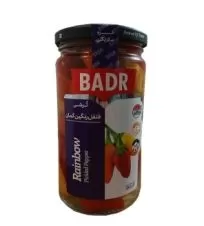 ترشی فلفل رنگین کمان بدر ۳۵۰ گرمی