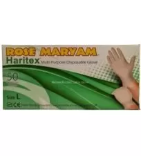 دستکش حری تکس لاتکس سایز بزرگ رز مریم ۵۰ عددی