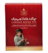 چای سیاه شکسته ممتاز با عطر و طعم برگاموت رفاه لاهیجان ۳۵۰ گرمی